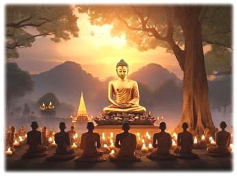 makha-bucha-day-with-golden